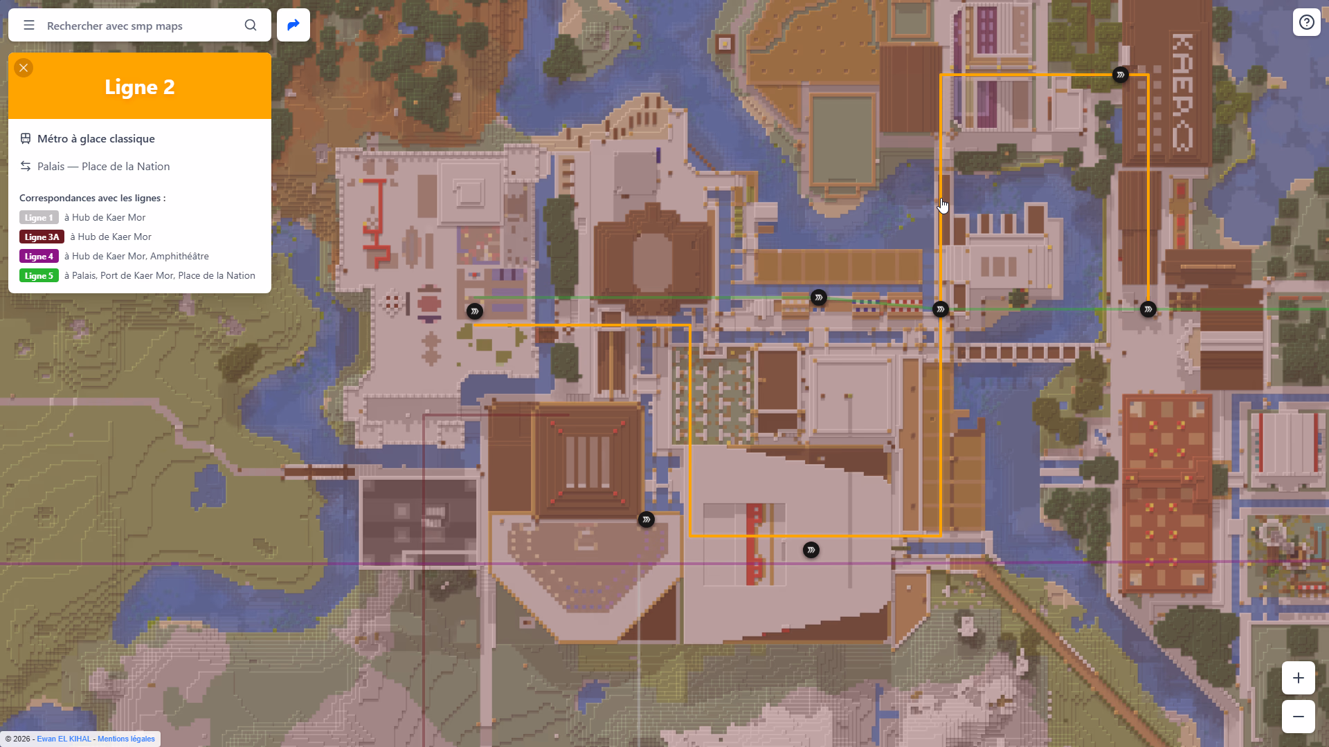 Affichage détaillé de la ligne 2